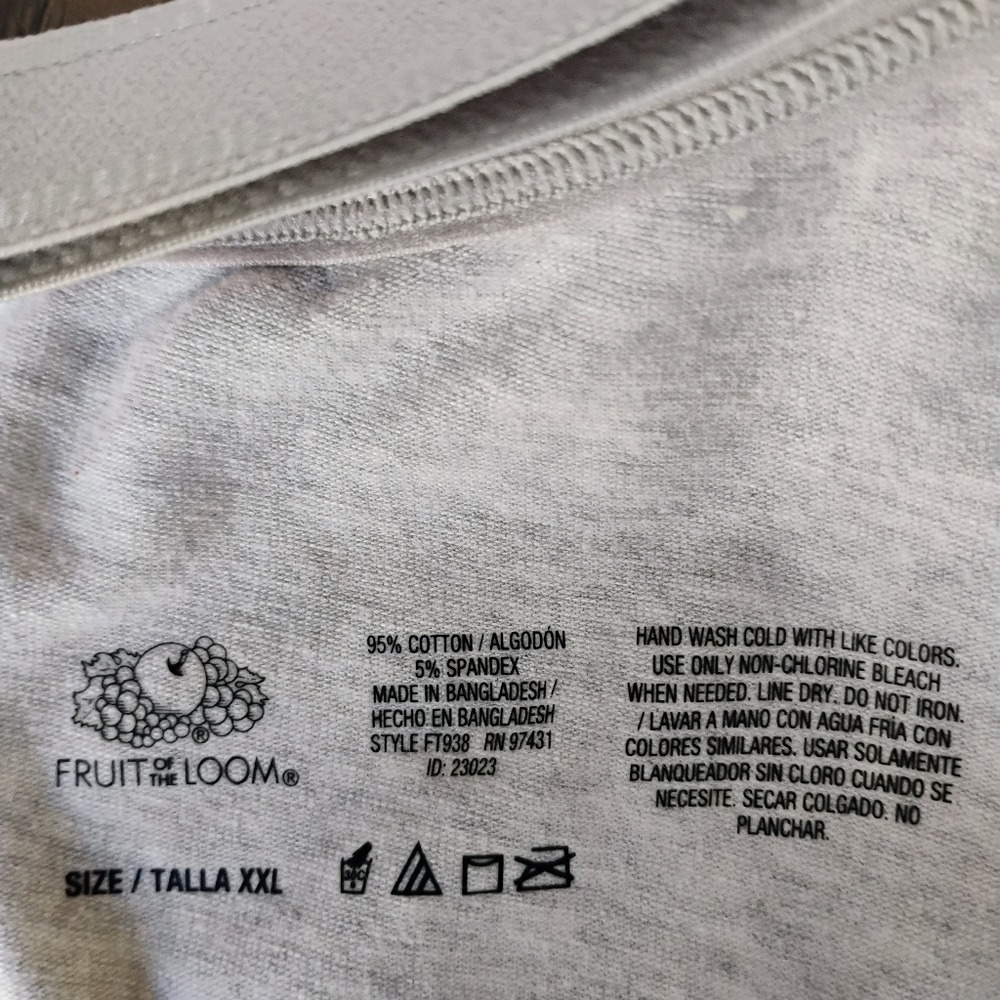 Fruit Of The Loom Tee Shirt Bra 2-Pack   Pink & Grey   Size XXL   NWT - Picture 13 of 16